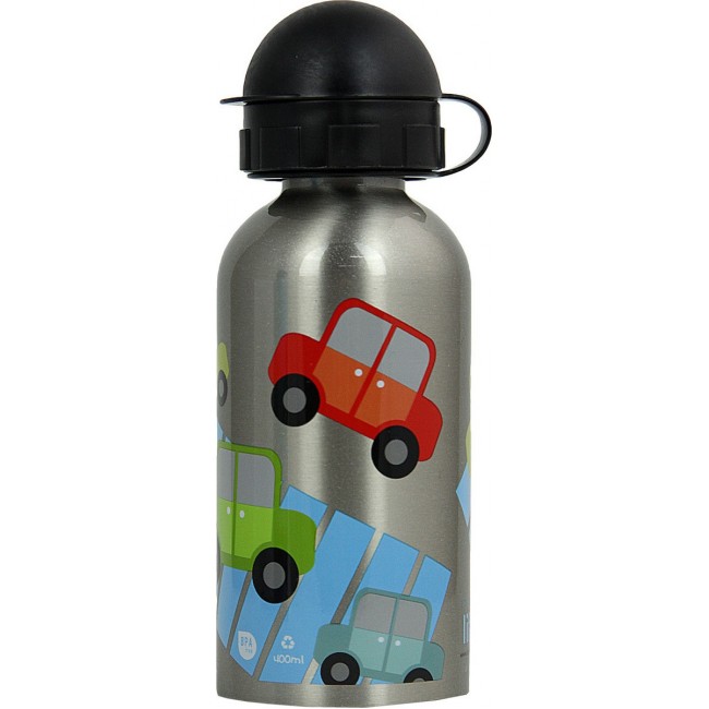 ECOLIFE ΜΕΤΑΛΛΙΚΟ ΜΠΟΥΚΑΛΙ 400ML-CARS ECOLIFE ΜΕΤΑΛΛΙΚΟ ΜΠΟΥΚΑΛΙ 400ML-CARS