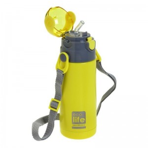 ECO LIFE ΜΕΤΑΛΛΙΚΟ ΘΕΡΜΟΣ ΚΑΛΑΜΑΚΙ 400ML KITΡINO ECO LIFE ΜΕΤΑΛΛΙΚΟ ΘΕΡΜΟΣ ΚΑΛΑΜΑΚΙ 400ML KITΡINO