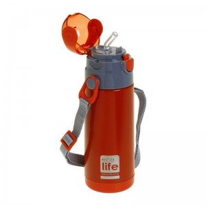ECO LIFE ΜΕΤΑΛΛΙΚΟ ΘΕΡΜΟΣ ΚΑΛΑΜΑΚΙ 400ML ΚΟΚΚΙΝΟ ECO LIFE ΜΕΤΑΛΛΙΚΟ ΘΕΡΜΟΣ ΚΑΛΑΜΑΚΙ 400ML ΚΟΚΚΙΝΟ