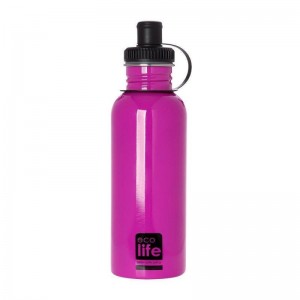 ECO LIFE ΜΕΤΑΛΛΙΚΟ ΜΠΟΥΚΑΛΙ 600ML-ΡΟΖ ECO LIFE ΜΕΤΑΛΛΙΚΟ ΜΠΟΥΚΑΛΙ 600ML-ΡΟΖ