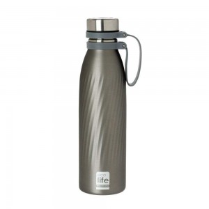 ECO LIFE ΜΕΤΑΛΛΙΚΟ ΜΠΟΥΚΑΛΙ ΘΕΡΜΟΣ 500 ML COOL GREY