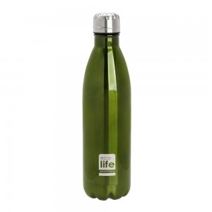 ECO LIFE ΜΕΤΑΛΛΙΚΟ ΜΠΟΥΚΑΛΙ ΘΕΡΜΟΣ ΠΡΑΣΙΝΟ 750 ML