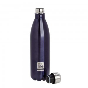 ECO LIFE ΜΕΤΑΛΛΙΚΟ ΜΠΟΥΚΑΛΙ ΘΕΡΜΟΣ ΜΩΒ 750 ML ECO LIFE ΜΕΤΑΛΛΙΚΟ ΜΠΟΥΚΑΛΙ ΘΕΡΜΟΣ ΜΩΒ 750 ML