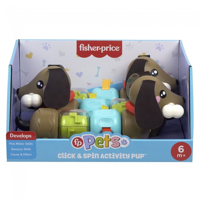 FISHER PRICE CLICK & SPIN ΣΚΥΛΑΚΙ ΔΡΑΣΤΗΡΙΟΤΗΤΩΝ FISHER PRICE CLICK & SPIN ΣΚΥΛΑΚΙ ΔΡΑΣΤΗΡΙΟΤΗΤΩΝ