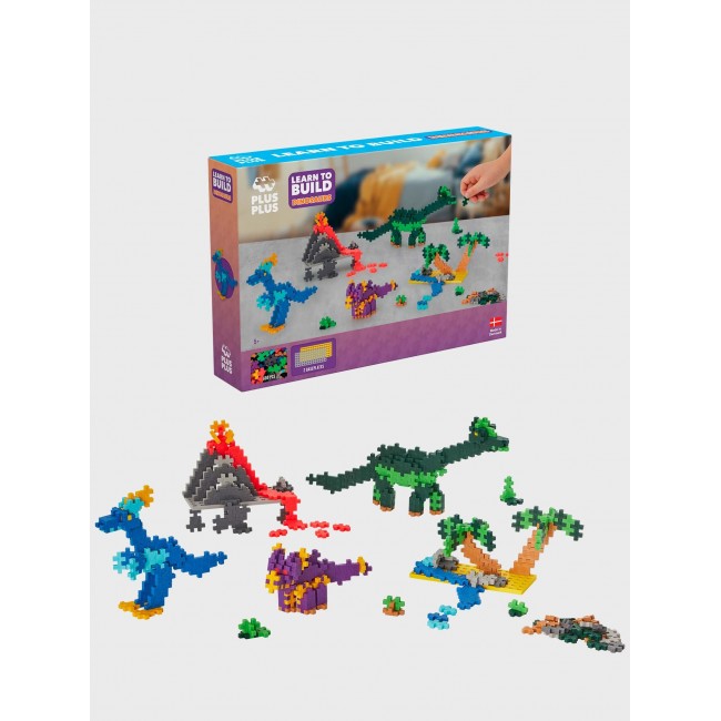PLUS-PLUS LEARN TO BUILD DINOSAURS