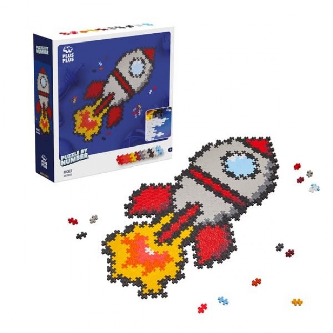 PLUS-PLUS PUZZLE BY NUMBER ROCKET PLUS-PLUS PUZZLE BY NUMBER ROCKET