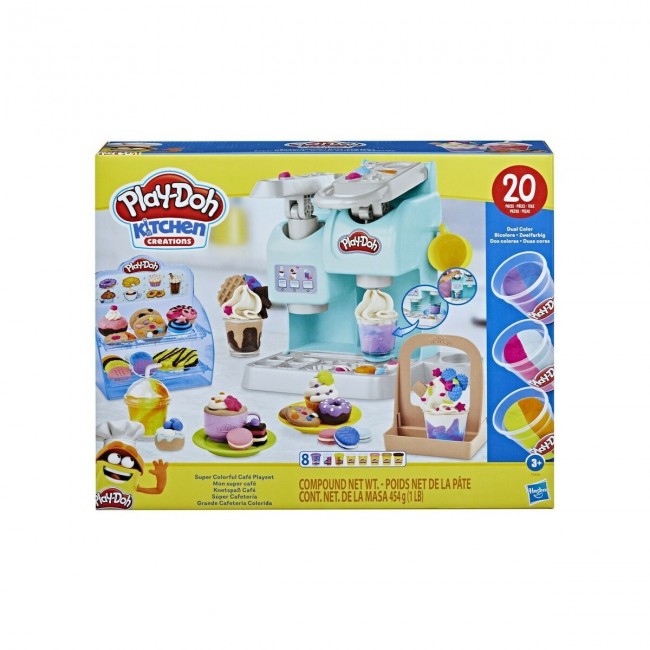 PLAYDOH KITCHEN CREATIONS SUPER COLORFUL CAFE PLAYSET