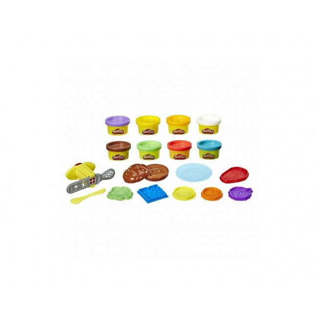 PLAY DOH KITCHEN CREATIONS BURGERS N FRIES SET