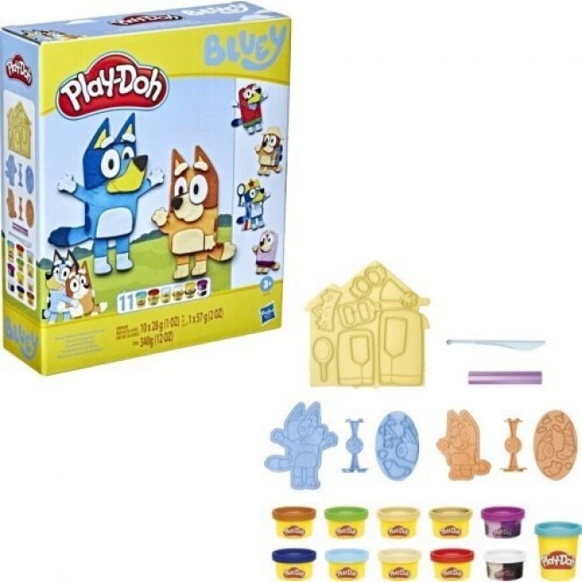 PLAY DOH BLUEY MAKE AND MASH COSTUMES PLAYSET PLAY DOH BLUEY MAKE AND MASH COSTUMES PLAYSET