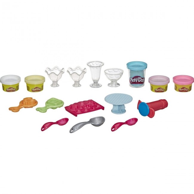 PLAY-DOH KITCHEN CREATIONS KIT  SCOOPS AND SUNDAES SET