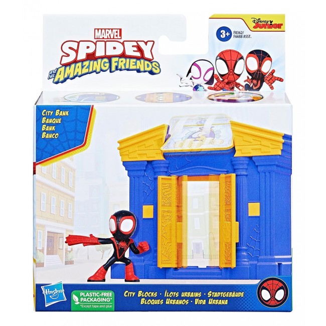 SPIDEY AND HIS AMAZING FRIENDS CITY BANK CITY BLOCKS SPIDEY AND HIS AMAZING FRIENDS CITY BANK CITY BLOCKS