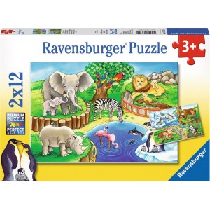 RAVENSBURGER ΠΑΖΛ ΖΩΟΛΟΓΙΚΟΣ ΚΗΠΟΣ 2Χ12 ΤΕΜΑΧΙΑ