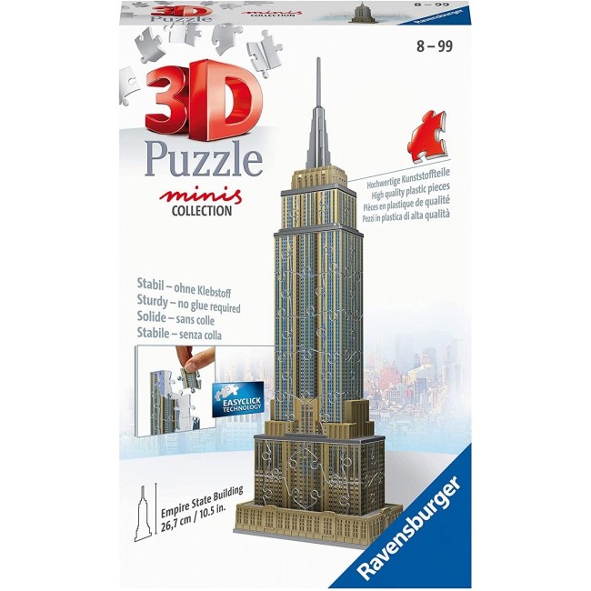 RAVENSBURGER 3D PUZZLE MINIS 54 TEM.ESPIRE STATE BUILDING