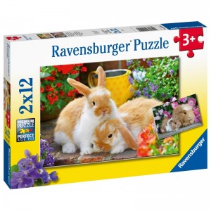 ΠΑΖΛ RAVENSBURGER 2Χ12ΤΕΜ. ΓΛΥΚΑ ΖΩΑΚΙΑ
