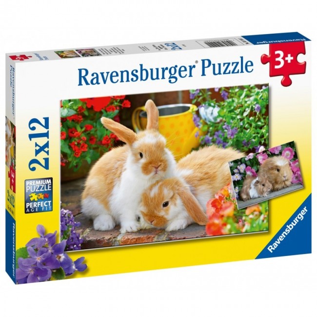 ΠΑΖΛ RAVENSBURGER 2Χ12ΤΕΜ. ΓΛΥΚΑ ΖΩΑΚΙΑ