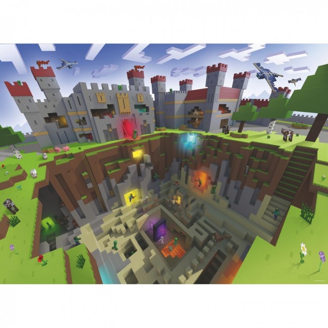 RAVENSBURGER ΠΑΖΛ 300TEM XXL MINECRAFT CUTAWAY RAVENSBURGER ΠΑΖΛ 300TEM XXL MINECRAFT CUTAWAY