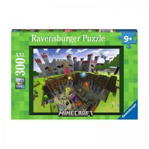 ΠΑΖΛ RAVENSBURGER 300 ΤΕΜ XXL MINECRAFT CUTAWAY