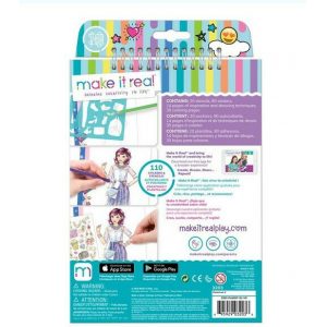 MAKE IT REAL FASHION DESIGN SKETCHBOOK DIGITAL DREAM ΜΕ 110 STICHERS AND STENCILS MAKE IT REAL FASHION DESIGN SKETCHBOOK DIGITAL DREAM ΜΕ 110 STICHERS AND STENCILS