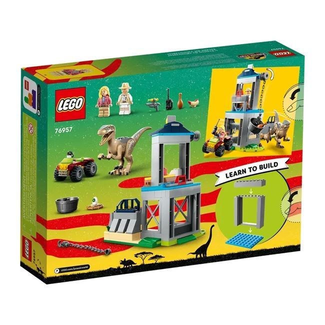 LEGO JURASSIC PARK 30TH ANNIVERSARY VELOCIRAPTOR ESCAPE