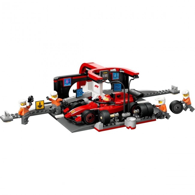 LEGO CITY F1 PIT STOP AND PIT CREW WITH FERRARI CAR LEGO CITY F1 PIT STOP AND PIT CREW WITH FERRARI CAR