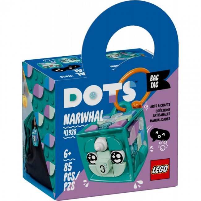 LEGO DOTS BAG TAG NARHAL LEGO DOTS BAG TAG NARHAL
