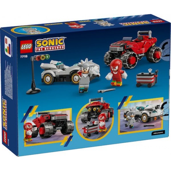 LEGO SONIC THE HEDGEHOG ΑΥΤΟΚΙΝΗΤΟ ΤΟΥ SILVER VS. MONSTER TRUCK ΤΟΥ KNUCKLES (77118)