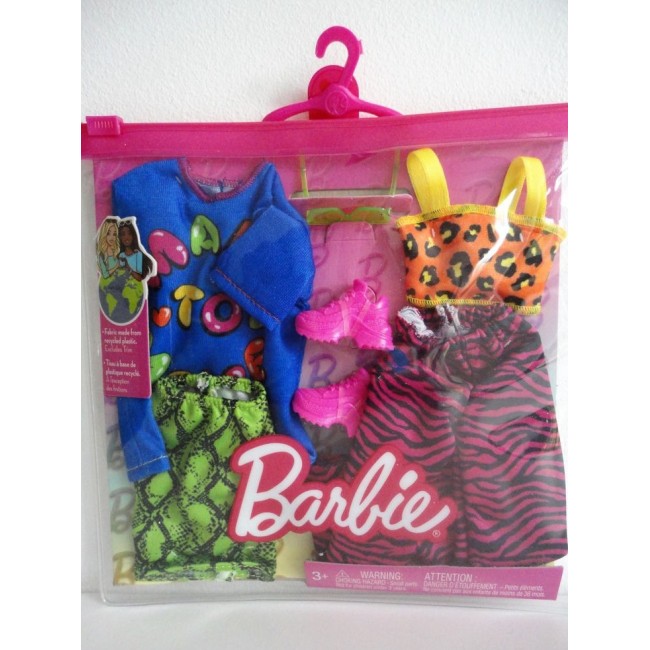BARBIE ΜΟΔΕΣ ΣΕΤ ΤΩΝ 2 ΦΟΡΕΜΑΤΑ SET ANIMAL PRINTS ΜΕ ΦΟΥΞ ΑΘΛΗΤΙΚΑ BARBIE ΜΟΔΕΣ ΣΕΤ ΤΩΝ 2 ΦΟΡΕΜΑΤΑ SET ANIMAL PRINTS ΜΕ ΦΟΥΞ ΑΘΛΗΤΙΚΑ