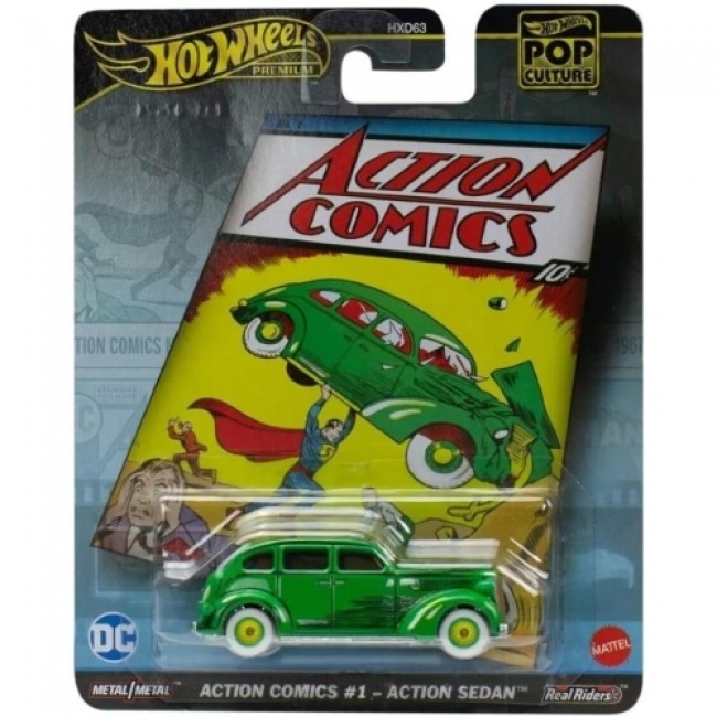HOT WHEELS PREMIUM - POP CULTURE ACTION COMICS1-ACTION SEDAN BERLINE