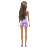 BARBIE ΜΕ ΦΟΡΕΜΑ ΜΩΒ PRINT BARBIE MEΛΑΧΡΟΙΝΗ BARBIE ΜΕ ΦΟΡΕΜΑ ΜΩΒ PRINT BARBIE MEΛΑΧΡΟΙΝΗ