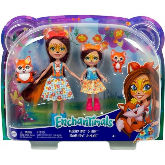 ENCHANTIMALS ΚΟΥΚΛΑ ΜΕ ΖΩΑΚΙ FELICITY FOX-FLICK AND FEANA FOX-MIXTE HCF81 ENCHANTIMALS ΚΟΥΚΛΑ ΜΕ ΖΩΑΚΙ FELICITY FOX-FLICK AND FEANA FOX-MIXTE HCF81