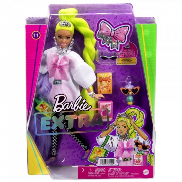 BARBIE EXTRA NEON GREEN HAIR