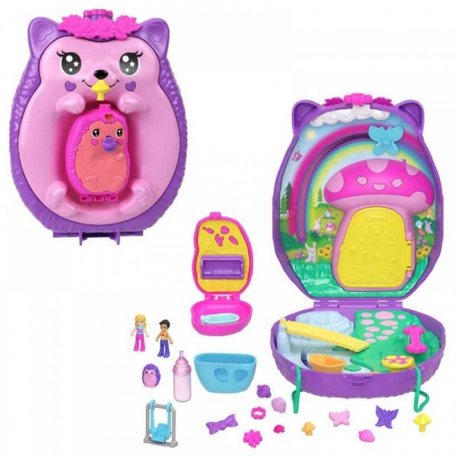 POLLY POCKET ΜΙΝΙ ΤΡΕΝΤΙ ΤΣΑΝΤΑΚΙ - HEDGEHOG MOM & BABY JBJ91 POLLY POCKET ΜΙΝΙ ΤΡΕΝΤΙ ΤΣΑΝΤΑΚΙ - HEDGEHOG MOM & BABY JBJ91