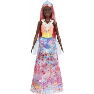 BARBIE DREAMTOPIA ΠΡΙΓΚΙΠΙΣΣΑ ΜΕΛΑΧΡΙΝΗ ΜΕ ΡΟΖ ΜΑΛΛΙΑ