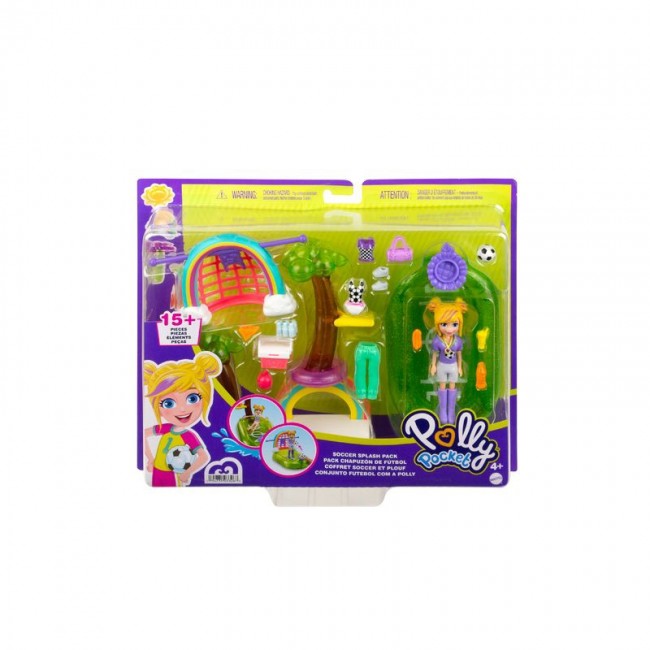 POLLY POCKET ΚΟΥΚΛΑ ΜΕ ΡΟΥΧΑ ΚΑΙ ΑΞΕΣΟΥΑΡ SOCCER SPLASH PACK POLLY POCKET ΚΟΥΚΛΑ ΜΕ ΡΟΥΧΑ ΚΑΙ ΑΞΕΣΟΥΑΡ SOCCER SPLASH PACK