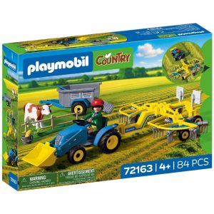 PLAYMOBIL COUNTRY ΜΙΚΡΟ ΤΡΑΚΤΕΡ ΜΕ ΧΟΡΤΟΣΥΛΛΕΚΤΗ