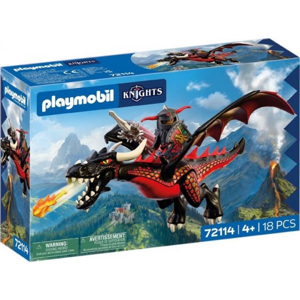 PLAYMOBIL KNIGHTS ΜΑΥΡΟΣ ΔΡΑΚΟΣ ΚΑΙ ΙΠΠΟΤΗΣ