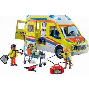 PLAYMOBIL CITY LIFE ΑΣΘΕΝΟΦΟΡΟ ΜΕ ΔΙΑΣΩΣΤΕΣ PLAYMOBIL CITY LIFE ΑΣΘΕΝΟΦΟΡΟ ΜΕ ΔΙΑΣΩΣΤΕΣ