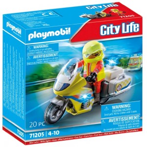 PLAYMOBIL CITY LIFE ΔΙΑΣΩΣΤΗΣ ΜΕ ΜΟΤΟΣΙΚΛΕΤΑ