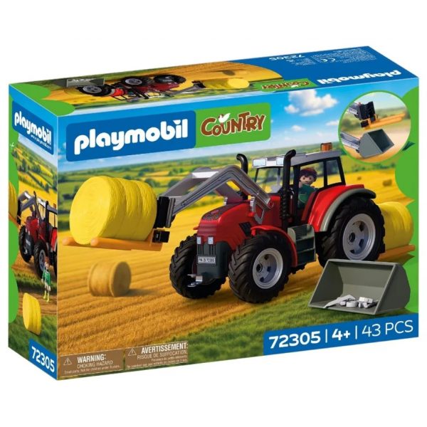 PLAYMOBIL COUNTRY ΜΕΓΑΛΟ ΤΡΑΚΤΕΡ ΜΕ ΜΠΑΛΕΣ ΣΑΝΟΥ