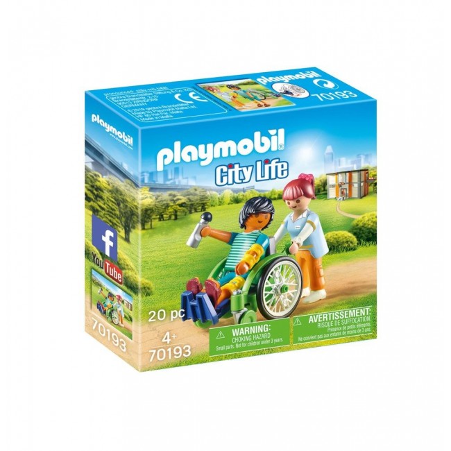 PLAYMOBIL CITY LIFE ΑΣΘΕΝΗΣ ΜΕ ΚΑΡΟΤΣΑΚΙ PLAYMOBIL CITY LIFE ΑΣΘΕΝΗΣ ΜΕ ΚΑΡΟΤΣΑΚΙ