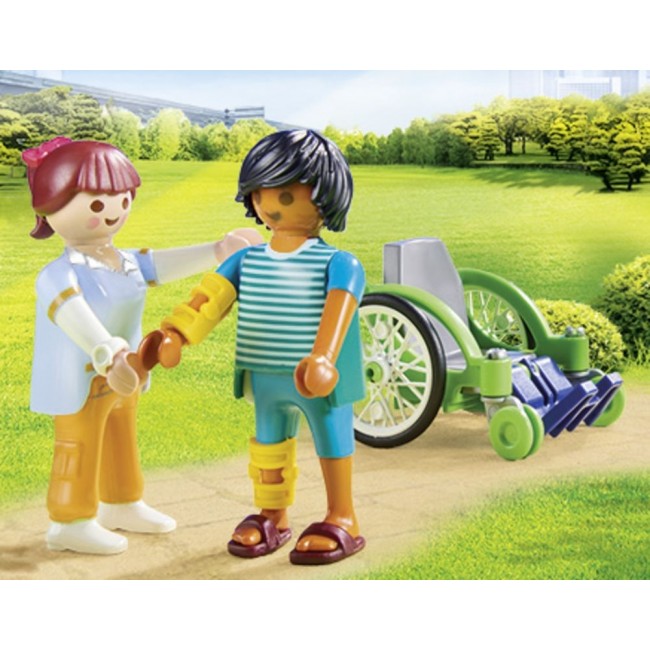 PLAYMOBIL CITY LIFE ΑΣΘΕΝΗΣ ΜΕ ΚΑΡΟΤΣΑΚΙ PLAYMOBIL CITY LIFE ΑΣΘΕΝΗΣ ΜΕ ΚΑΡΟΤΣΑΚΙ