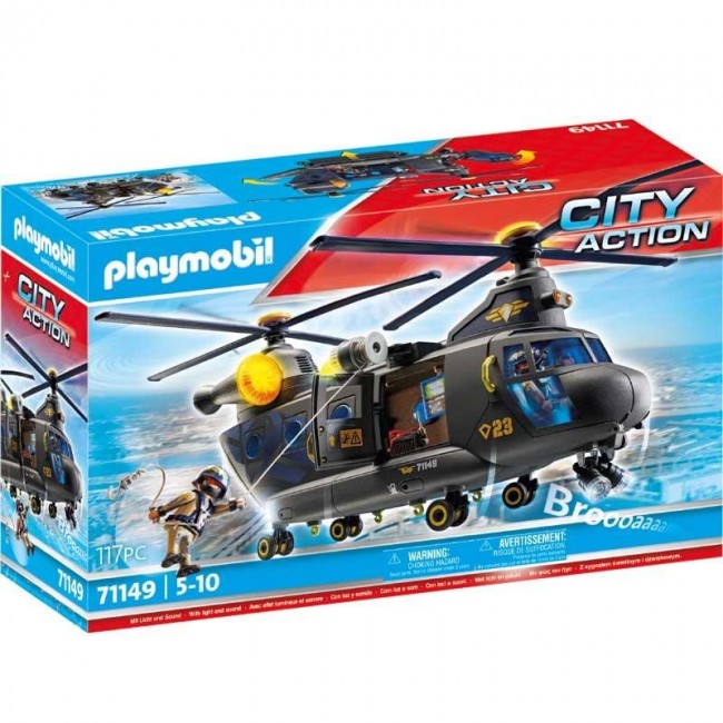 PLAYMOBIL CITY ACTION ΕΛΙΚΟΠΤΕΡΟ ΕΙΔΙΚΩΝ ΔΥΝΑΜΕΩΝ ΜΕ ΕΛΙΚΕΣ