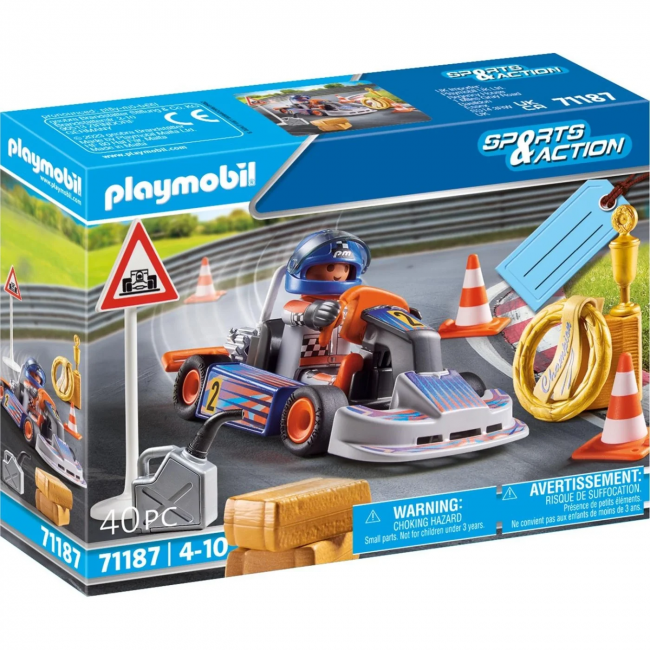 PLAYMOBIL SPORTS AND ACTION GIFT SET ΑΓΩΝΑΣ GO-KART