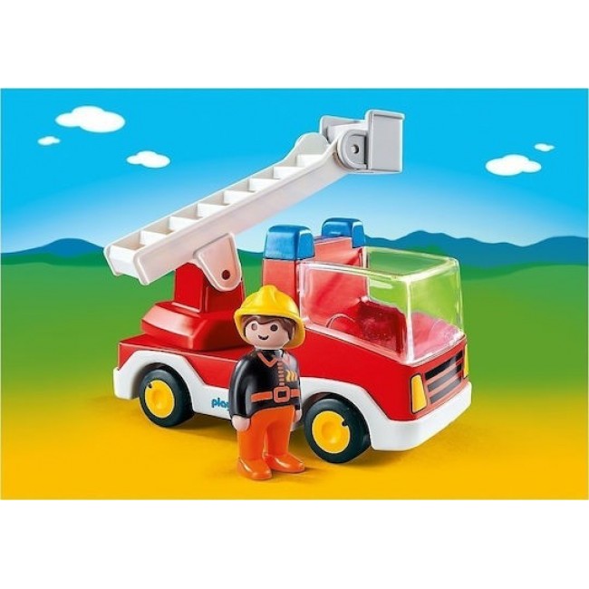 PLAYMOBIL 123 ΠΥΡΟΣΒΕΣΤΗΣ ΜΕ ΚΛΙΜΑΚΟΦΟΡΟ ΟΧΗΜΑ PLAYMOBIL 123 ΠΥΡΟΣΒΕΣΤΗΣ ΜΕ ΚΛΙΜΑΚΟΦΟΡΟ ΟΧΗΜΑ