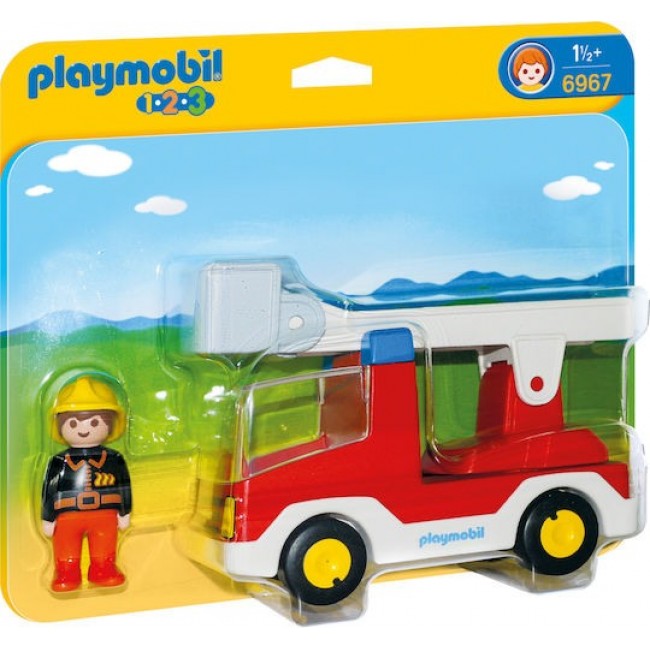 PLAYMOBIL 123 ΠΥΡΟΣΒΕΣΤΗΣ ΜΕ ΚΛΙΜΑΚΟΦΟΡΟ ΟΧΗΜΑ PLAYMOBIL 123 ΠΥΡΟΣΒΕΣΤΗΣ ΜΕ ΚΛΙΜΑΚΟΦΟΡΟ ΟΧΗΜΑ