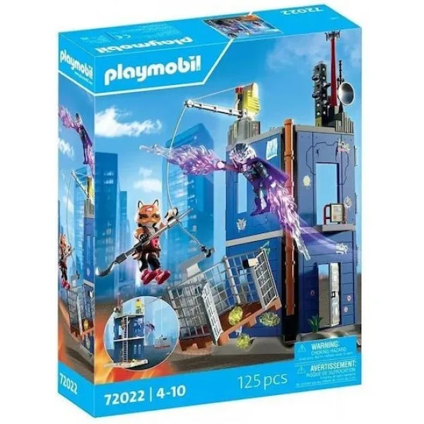 PLAYMOBIL ΥΠΕΡΗΡΩΕΣ  ΜΟΝΟΜΑΧΙΑ ΣΤΟΝ ΠΥΡΓΟ