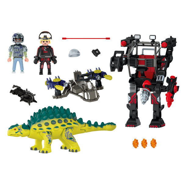 PLAYMOBIL DINO RISE ΑΓΚΥΛΟΣΑΥΡΟΣ ΜΕ ΜΑΧΗΤΗ ΕΝΑΝΤΙΟΝ ΡΟΜΠΟΤ