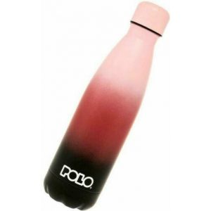 POLO DOUBLE COLOR STAINLESS STEEL ΜΠΟΥΚΑΛΙ ΘΕΡΜΟΣ 0,500ML  ΡΟΖ-ΜΩΒ