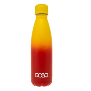 POLO DOUBLE COLOR STAINLESS STEEL ΜΠΟΥΚΑΛΙ ΘΕΡΜΟΣ 0,500ML ΚΙΤΡΙΝΟ-ΠΟΡΤΟΚΑΛΙ