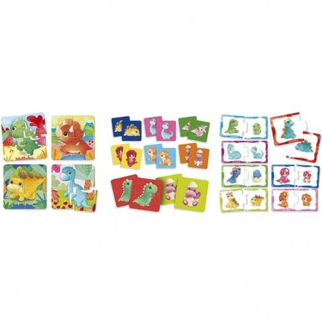 CAROTINA BABY DINOLAND ΠΑΖΛ 3 ΣΕ 1 16τμχ